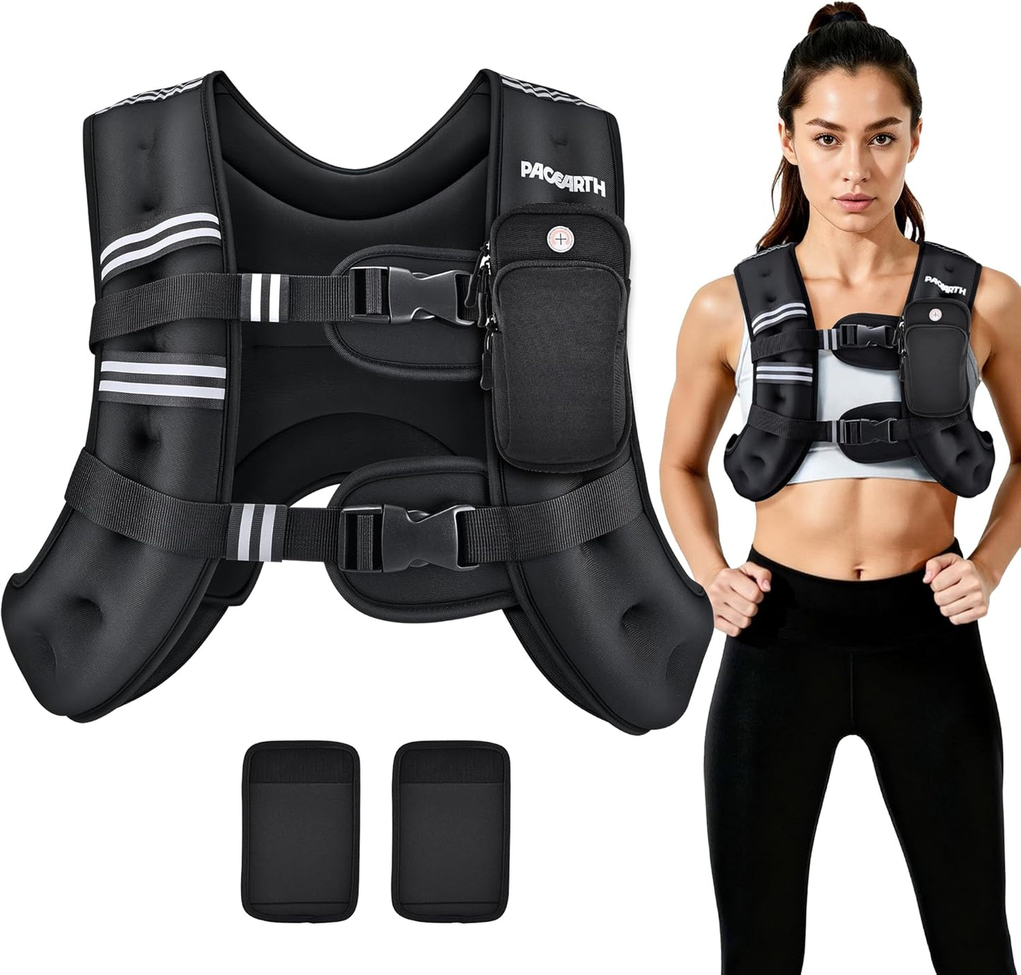 Elevate Your Workout with Our 16 LB Weighted Vest - Odor-Free, Ergonomic Design for Ultimate Comfort and Performance