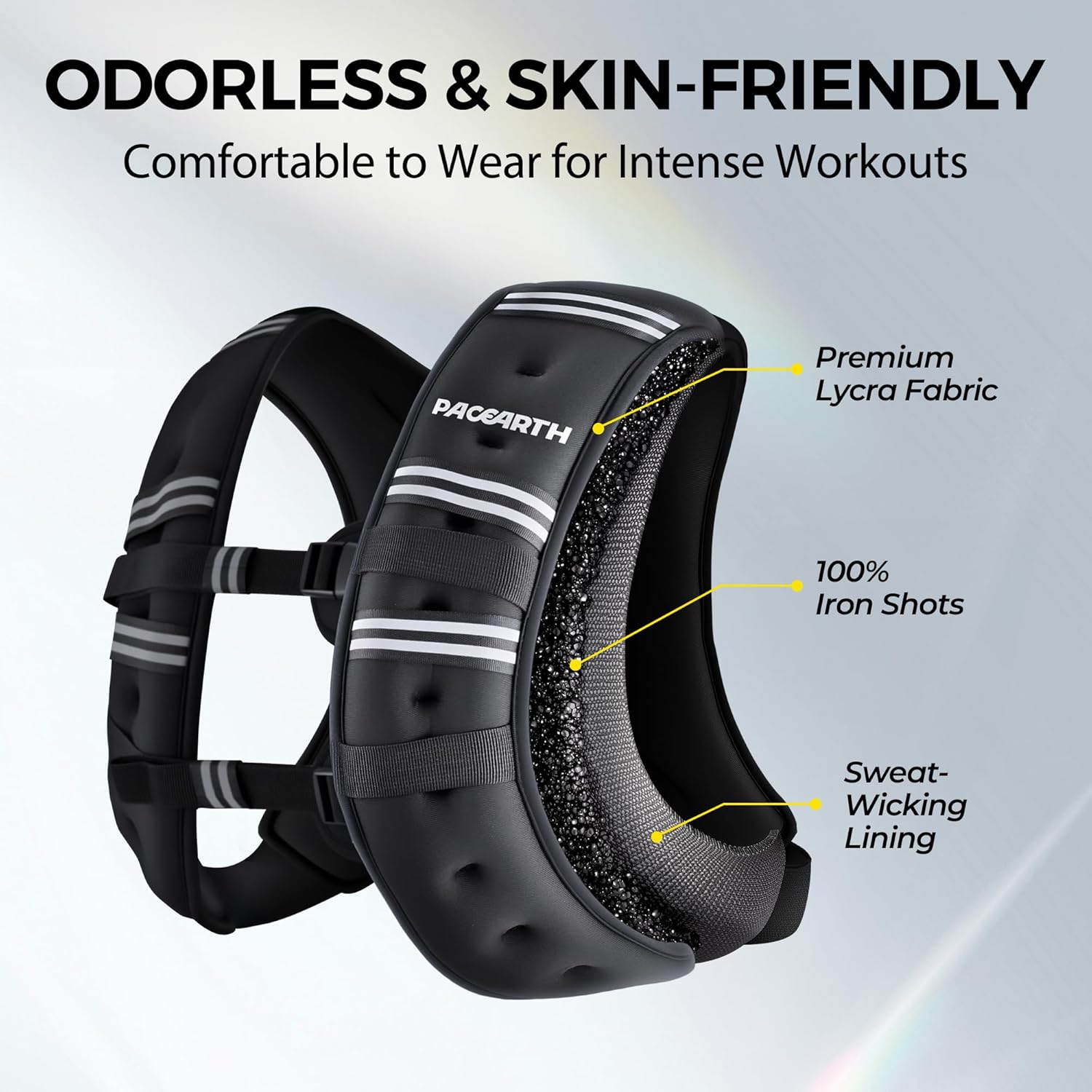 Elevate Your Workout with Our 16 LB Weighted Vest - Odor-Free, Ergonomic Design for Ultimate Comfort and Performance